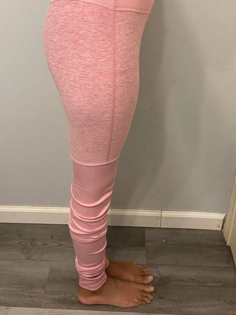 ALO Yoga Goddess Pink Ruched Leggings